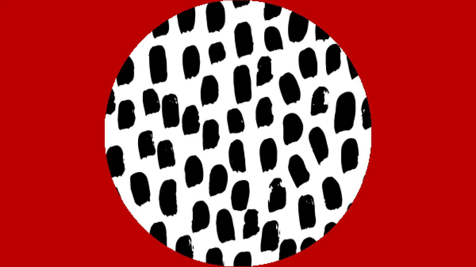 Black, white and red illustration