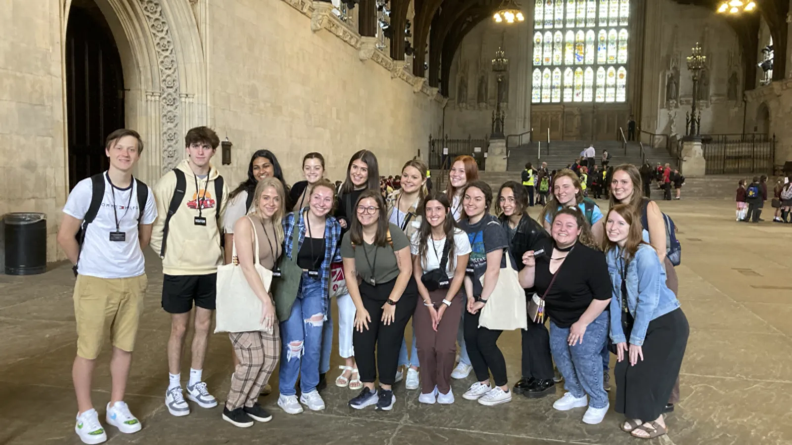 Students at Westminster Abbey