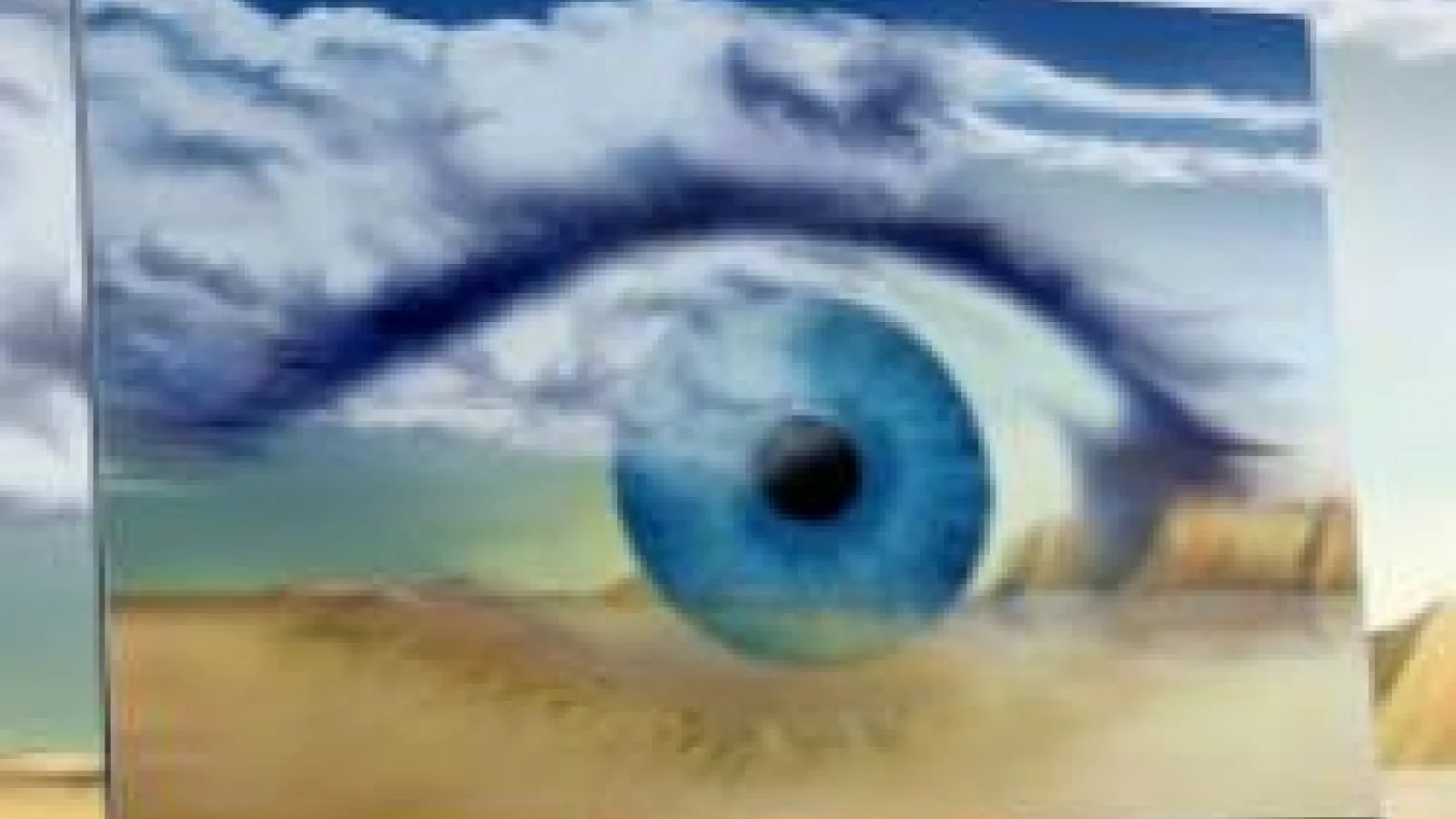 Salvador Dali's painting of an eye
